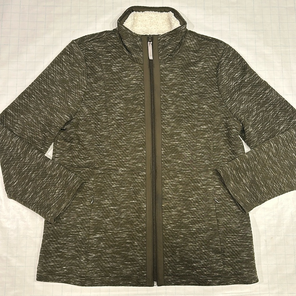 Talbots Sweater Jacket with Fleece Lining